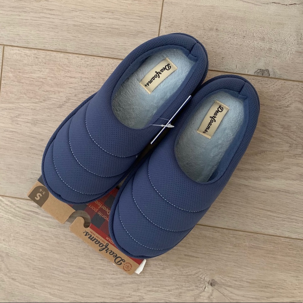 🆕 Dearfoams memory foam house slippers shoes